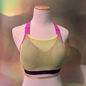 VSX Incredible Neon Sports Bra with mesh